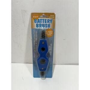 Battery Brush 4 in 1 Wire Cleaning Tool Cable Clamps Pipe Cleaner Stainless Stee